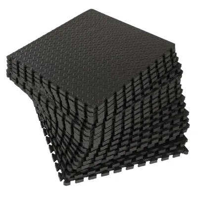 Image de FCH 36 pcs Jeu de tapis de sol Jeu de tapis de protection avec embouts Tapis de sol Tapis de protection Tapis de sol Tapis de protection Puzzle Tapis de piscine - 30 x 30 cm