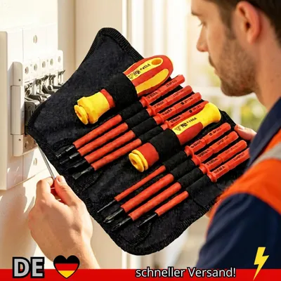 Produktbild von VDE Schraubendreher Set Isoliert 10-teilig Wechselklingen