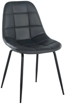 Produktbild von CLP Stuhl Tom mit Metallgestell und hochwertiger Polsterung grau Material Kunstleder