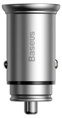 Zdjęcie produktu dla Baseus Charger Circular ładowarka samochodowa USB-C USB PPS 30 - srebrna