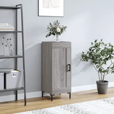 Produktbild von The Living Store Sideboard Grau Sonoma 34,5x34x90 cm Holzwerkstoff