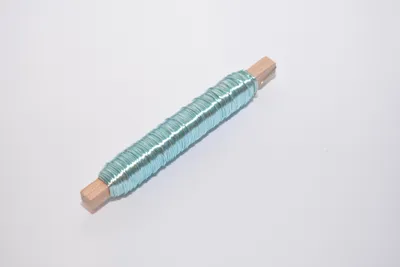 Produktbild von Decolackdraht Bindedraht Wickeldraht Blumendraht eisblau ca. 0,50 mm 50 m
