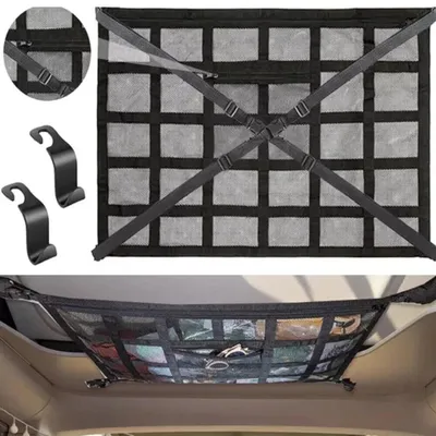 Produktbild von AutoDach Netz Tasche Decke Gepäck Aufbewahrung Organizer 90X65cm Netz Lager