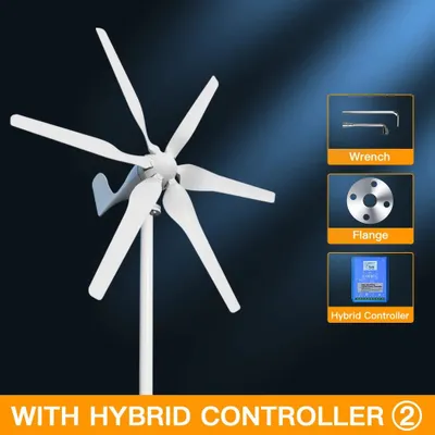 Produktbild von Windturbine – Windgenerator – Windkraftanlage – Nachhaltige Energie – 3000 Watt Leistung – Niedrige Anlaufdrehzahl