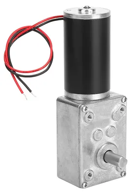 Produktbild von Geschwindigkeitsreduzierung, elektrischer Getriebemotor, umkehrbares Schneckengetriebe, 8 mm Welle, 12 V (12 V, 130 U/min)