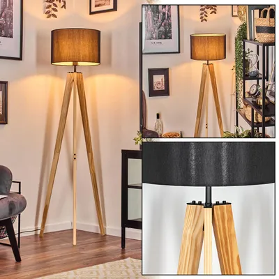 Produktbild von Tubione Stehlampe aus Holz/Metall im skandinavischen Design
