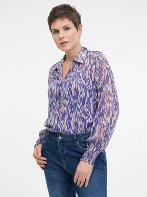 Produktbild von Orsay Lila Damenbluse mit Kragen 1001293B01219__38
