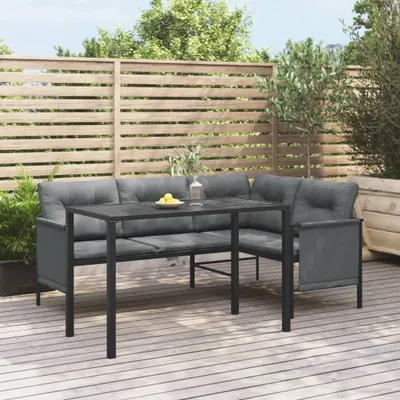 Image de Table de jardin exclusive, anthracite, 110x54x70 cm, en acier