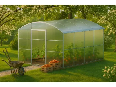 Obrázok produktu pre Záhradný polykarbonátový skleník "Avalon" 3x6 m z ocele, s 10 mm polykarbonátom