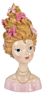 Obrázek produktu pro Clayre & Eef Dekorativní figurka ženy 16 x 14 x 33 cm, béžová, plast