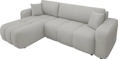 Produktbild von MIRJAN24 Ecksofa Furyn, Wohnzimmer Eckcouch mit Bettkasten und Schlaffunktion, L-Form, Seite Universal (Farbe: Velo 633)