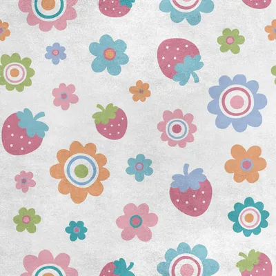 Imagen del producto de Tela de terciopelo real, de poliéster, para coser. Diseño con fresas y flores