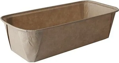 Produktbild von 100 Backformen pure eckig 1033 ml 6,1 cm x 10,8 cm x 23 cm braun