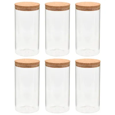Produktbild von Vorratsgläser mit Korkdeckel 6 Stk. 1400 ml