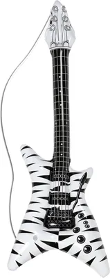Produktbild von Aufblasbare Gitarre Zebramuster