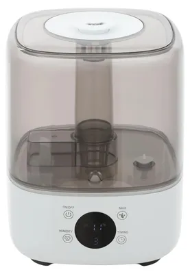 Produktbild von Luftbefeuchter & Aromadiffusor - Ultraschall - 5 l Wassertank - 360° drehbare Düse - Leise <36 dB - Timer - EU-Stecker 220–230 V - Weiß