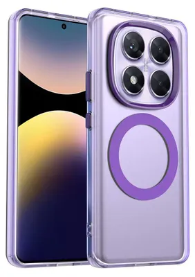 Produktbild von MagSafe Schutzhülle, für Xiaomi Redmi Note 14 Pro 4G, Techsuit CandyCase, Lila