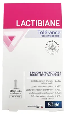Productafbeelding van Lactibiane Tolerance – 30 capsules – voedingssupplement – probiotica