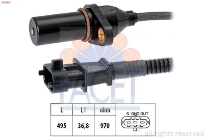 Produktbild von FACET 9.0563 Kurbelwellensensor Impulsgeber für HYUNDAI i30 (FD)