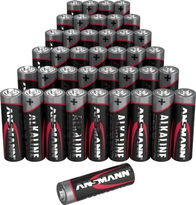 Produktbild von Batterie AA ANSMANN Red 40er 40x Mignon, LR6/1.5V/40er Box