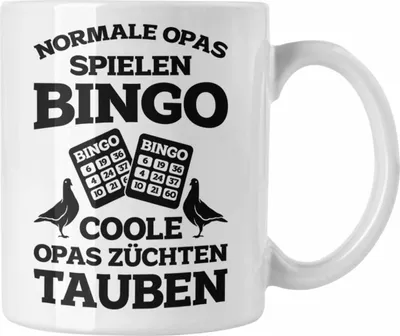 Produktbild von Trendation - Taubenzüchter Geschenkidee Tasse mit Spruch Taubenbesitzer Geschenk Taubenliebhaber Opa (Weiß)