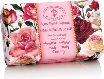 Produktbild von Saponificio Artigianale Fiorentino Handmade Soap Rose Garden 250g
