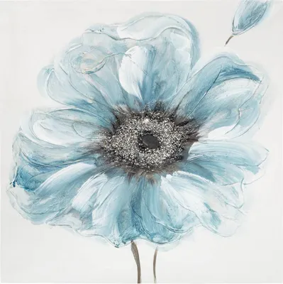 Produktbild von Gemalte leinwand "blumen" 48x48cm  - Atmosphera créateur d'intérieur
