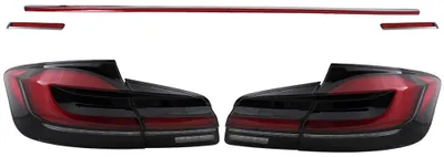 Produktbild von LED Rücklichter Rückleuchten für BMW 5er F10 Rot Schwarz Dynamisches Blinker LCI G30 Design.
