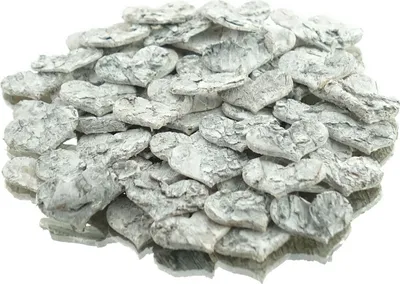 Produktbild von nature trends Birkenrinde - Streuherzen 3,5 cm geweisst - 72 er Box
