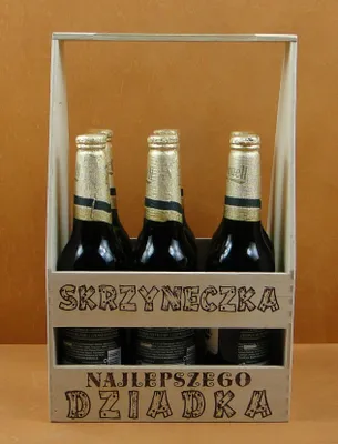 Zdjęcie produktu dla skrzynka na butelki Dla Dziadka /  37 x 23,5 x 16,5  cm   /  P1389