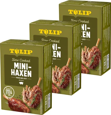 Produktbild von TULIP 3x Mini-Haxe 500g Vakuumverpackt und im Backofen oder Grill zubereitet