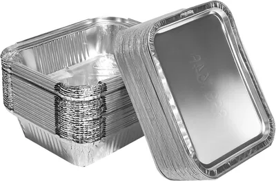 Produktbild von Aluminiumschale 600 ml, 30 Stück, mit Deckel, für Grill
