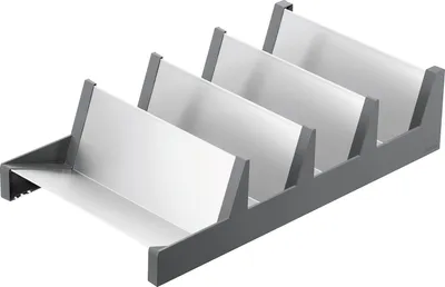 Immagine prodotto di Cassetto organizzatore per spezie Blum Ambia-Line, plastica acciaio inox grigio orion opaco