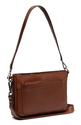 Productafbeelding van The Chesterfield Brand Leer schoudertas schoudertas Sicilia Shoulderbag Cognac Lichtbruin