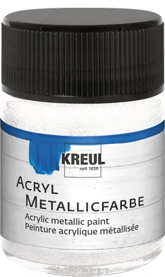 Produktbild von KREUL Acryl Metallicfarbe Perlmutt-Weiß 50 ml