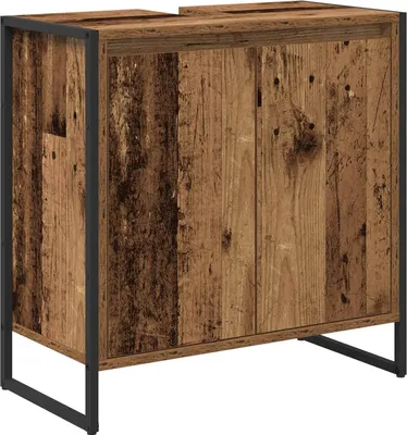 Obrázek produktu pro vidaXL Koupelnová skříňka s dvířky z regenerovaného dřeva 60 x 30 x 60 cm materiál na bázi dřeva