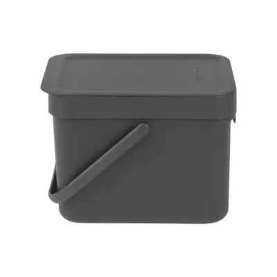 Immagine prodotto di Brabantia Contenitore Sort & Go 6l Grigio Scuro (109720)