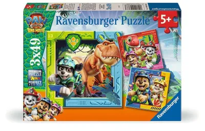 Image de Puzzle pour enfants 3x49 pièces - Pat' Patrouille, le film des dinosaures