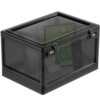 Produktbild von Abschließbare Box, Pillendosen, für Snack,Handy,Lebensmittel und Medikamente Sicheren Gegenständen zu Hause - schwarz, 38.5*28*23cm