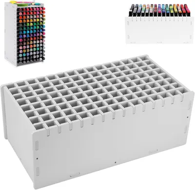Produktbild von Stifte-Organizer 120 Fächer, Aufbewahrungsbox für Büro, mit herausnehmbarer Trennwand, für Zuhause