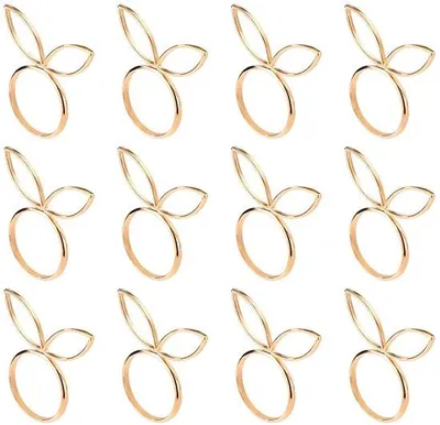 Produktbild von Gelbe Servietten für Frühlingstafel - 12 Stück - Gold