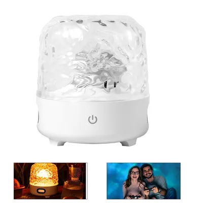 Produktbild von Galaxy Projektor Nachtlicht – RGB Sternenhimmel Wave-Lampe mit Bluetooth, Dimmfunktion, Fernbedienung & 2000mAh Akku
