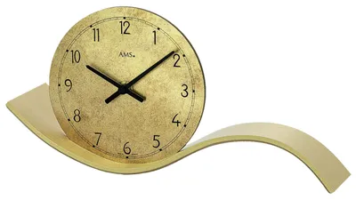 Produktbild von AMS T1313 Tischuhr mit Quarzwerk und Holzgehäuse