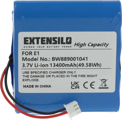 Produktbild von EXTENSILO Akku Ersatz für Pure E1 für digital Radio (13400 mAh, 3,7 V, Li-Ion)