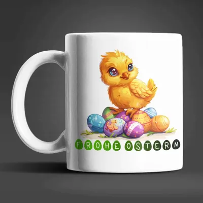 Produktbild von Ostern Küken Ostereier Keramik Kaffeetasse Teetasse Tasse Geschenke