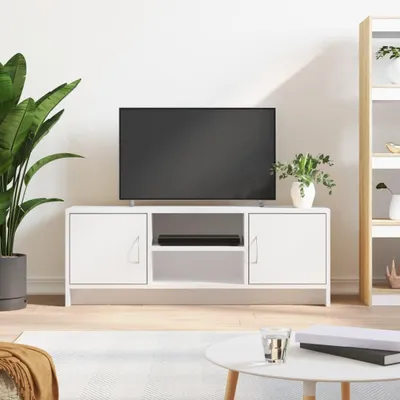 Obrázok produktu pre vidaXL TV skrinka biela 102x30x37,5 cm Drevo Materiál