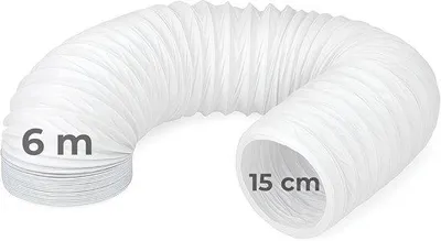 Produktbild von Famanu flexible Schlauch für Klimaanlagen und Dunstabzugshauben - 6m, 150mm, hitzebeständig PVC