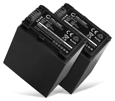 Produktbild von CELLONIC 2x Akku für Kamera Kompatibel mit Sony FDR-AX33, HDR-CX250, HDR-CX270, NP-FV70 - (2200mAh, 7.4V)