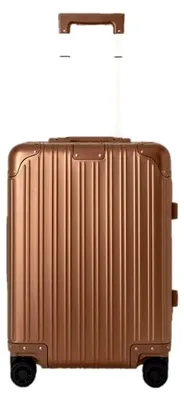 Produktbild von Aluminium-Hartschalenkoffer mit TSA-Verschluss, multidirektionalen Rollen und Innen-Organizer, wasserdicht, Teleskopgriff, mokka, Check-in M