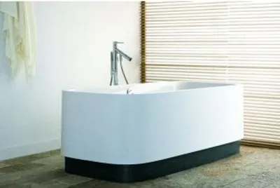 Produktbild von Hoesch SingleBath Duo Ovalbadewanne 1766 x 1141 mm Überlauf links weiß - 3688.010